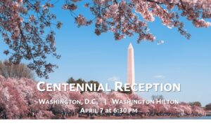 ABILA Centennial Reception at ASIL’s Annual Meeting on April 7, 2022