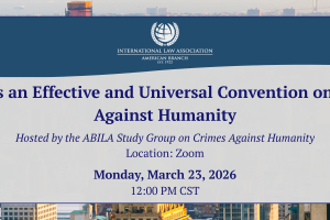 Webinar: Towards an Effective and Universal Convention on Crimes Against Humanity